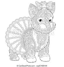 Very simple dog coloring page to print and color for free. Yorkshire Terrier Dog Coloring Page Coloring Book Page Anti Stress Colouring Picture With Yorkshire Terrier Dog Canstock