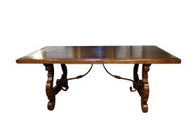 old walnut refectory dining table