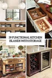 Oct 12, 2020 · depending on the island's design, it can accommodate food preparation, extra kitchen storage, dishwashing, daily meal service, and special occasion entertaining. 39 Kitchen Island Ideas With Storage Digsdigs