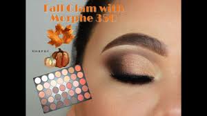 fall glam look morphe 35o palette