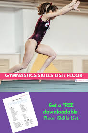 gymnastics skills list floor