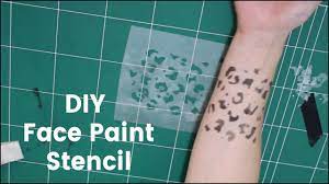 how to make a face paint stencil you