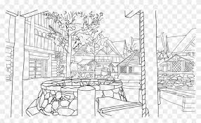 Download or print this amazing coloring page: Skyrim Colouring Pages With Transparent Backgrounds Line Art Clipart 3379861 Pikpng