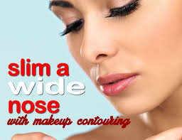 makeup contouring tips slim a wide nose