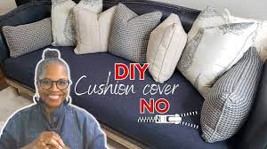diy a sofa cushion cover without a