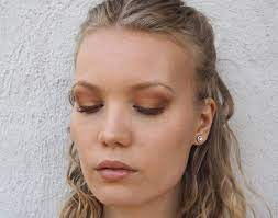 smokey bronze halo eye makeup tutorial