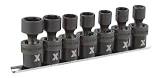 3/8-in Drive Swivel Impact Socket Set, Metric, 7-pc MAXIMUM