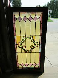 antique stained glass door