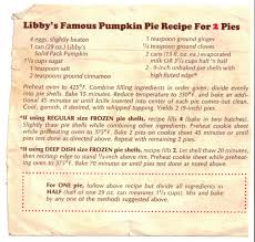 famous pumpkin pie recipe for 2 pies