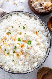 Coconut Rice With Coconut Flakes gambar png