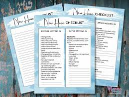 this new house checklist helps moving