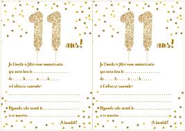 Texte de remerciement pour invitation à un anniversaire 1 : Carte D Invitation D Anniversaire 11 Ans