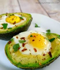 baked avocados with eggs step away