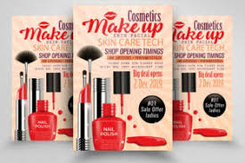 cosmetic flyer magazine ad graphic by
