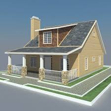 Bungalow House 3d Model By Virtual3d
