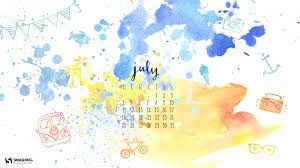 Desktop Wallpaper Calendars July 2016