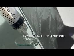 Easy Glass Table Top Repair Using
