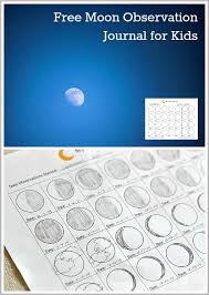Astronomy For Kids Moon Journal Free Printable Buggy