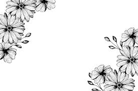black and white flowers images free