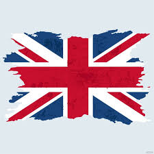 distressed british flag vector in