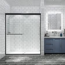 Matte Black Frame Shower Door