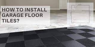 install interlocking garage floor tiles