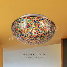 Multi Color Glass Ceiling Light