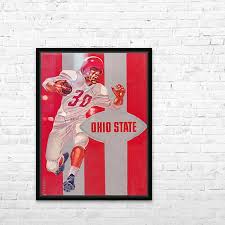 1955 Ohio State Buckeyes Football Art