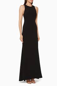 Shop Badgley Mischka Black Sequin Embellished Halter Gown