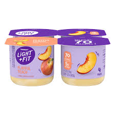 dannon light fit yogurt peach non fat