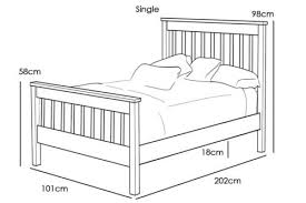 Pine Wood Bed Frame Single Double King