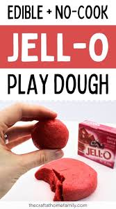 edible no cook jell o play dough