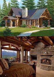 Wood And Stone Wooden House Design