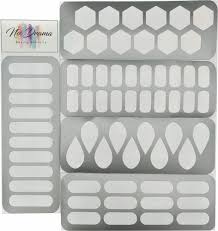 makeup stencil swatch stickers by no