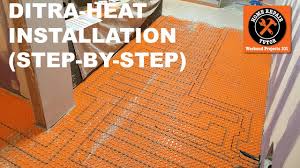 ditra heat heated flooring systems