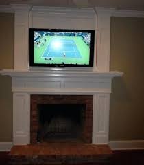 mounting tv over gas fireplace image of