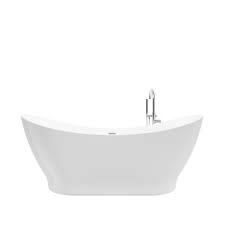 That's right, under normal use and service ove warrants their acrylic freestanding tubs to be free from defects in workmanship or materials for. A E Bath And Shower Bt 8010 Wht Kit Tundra White Wf 66 Inch Freestanding Tub With