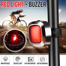 Led Bike Light Rear Bike Tail Light Safety Light Mountain Bike Mtb Bicycle Cycling Waterproof Portable Alarm Warning Wish