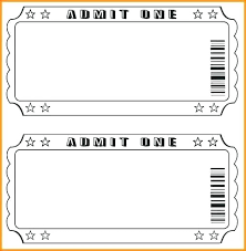 Microsoft Word Ticket Templates Free Event Ticket Template