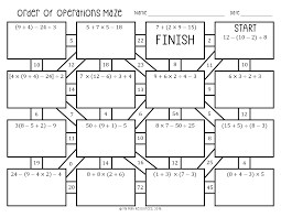 Please excuse my dear aunt sally! My Math Resources Order Of Operations Maze