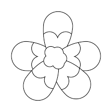 100 000 one line drawing flower vector