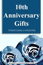 10th anniversary gifts best ideas