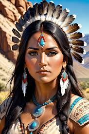 beautiful native american woman