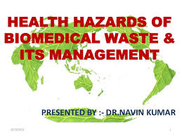 Hazards Of Biomedical Waste Its Management