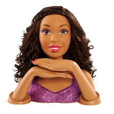 Super hair barbie black african american christie doll. Barbie Color Cut Curl Styling Head African American Mpl999996 Barbie
