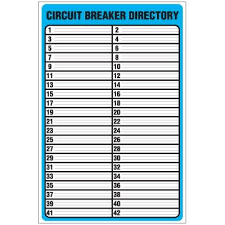 Printable Circuit Breaker Panel Labels In 2019 Breaker Box