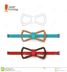 Laser Cut Bow Tie Template For Diy Vector Silhouette For Cutting A