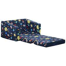 Qaba Kids Fold Out Couch Chair Lounger