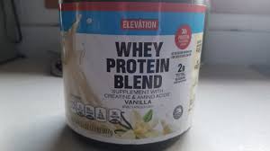 elevation vanilla whey protein blend