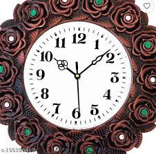 30 Cm Wall Clock Multicolor With Glass